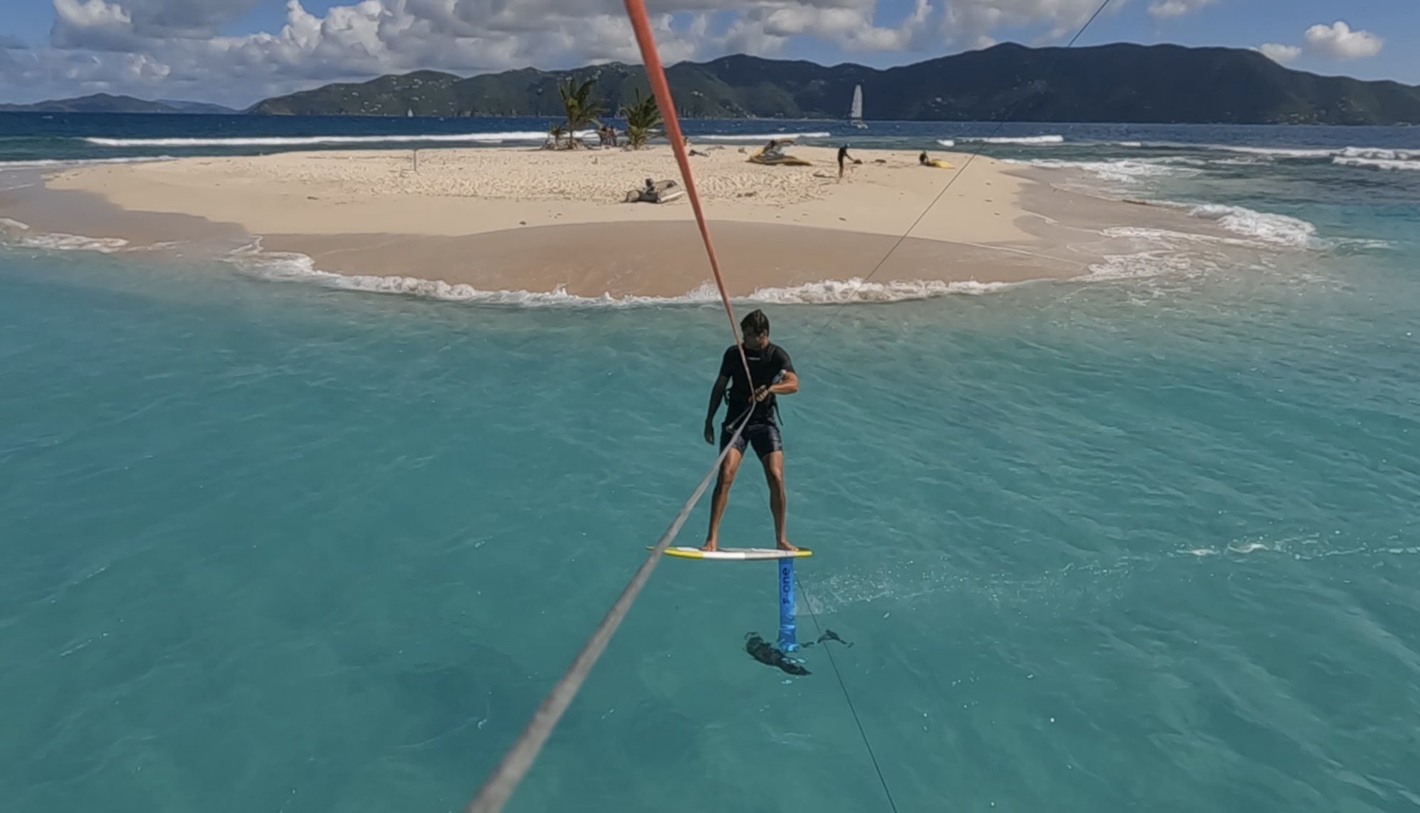Matthew Blew kite foiling